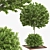 Garden Oasis Bush & Tree Set 3D model small image 3