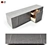  Modern Aluminum Sideboard: Sleek Design, Durable Construction 3D model small image 1