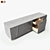  Modern Aluminum Sideboard: Sleek Design, Durable Construction 3D model small image 2