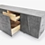  Modern Aluminum Sideboard: Sleek Design, Durable Construction 3D model small image 3