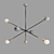 Zora Crystal Chandelier - Elegant Lighting Solution 3D model small image 2