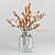 Orbicular Branches in Glass Vase 3D model small image 1