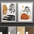 Sleek Art Frame: Texture, Size: 50x70 cm 3D model small image 1