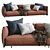 Flexform Sofa Edmond: Timeless Elegance 3D model small image 2