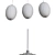FROTO 3 Pendant Lamp - Metal and Colored Glass 3D model small image 5