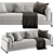 Modern Davis IN Sofa, Frigerio Salotti 3D model small image 3