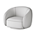 Elegant Eichholtz Swivel Chair 3D model small image 5