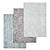 Premium Texture Carpets Set 3D model small image 1