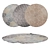 Round Carpets Set - Versatile and Detailed 3D model small image 1