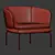 Elegant Soave Armchair 3D model small image 4