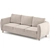 Beige Velvet Plantis Sofa 3D model small image 10