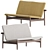 Finn Juhl Japan Sofa: Elegant 2-Seater 3D model small image 1