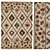 Elegant Handwoven Rug 3D model small image 1