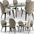 Arkady Dining Table: Organic Elegance 3D model small image 2