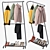 Modern Minimalist Clothing Rack 3D model small image 1