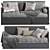 Maya Modern Sofa Bed 3D model small image 2