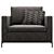 Sonder Living Lauren Armchair - Nina Stone 3D model small image 4