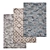 Versatile 3-Piece Carpet Set 3D model small image 1