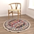 Round Carpets Set: Versatile and Vibrant 3D model small image 4