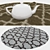 Versatile Round Carpet Set 3D model small image 3