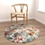 Round Carpets Set: Versatile 6-Piece Collection 3D model small image 4