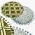 Elegant Round Carpets: Versatile & Stylish 3D model small image 1