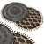 Elegant Round Carpets for Interior 3D model small image 1