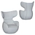 Modern Swivel Chair: Elroy 3D model small image 9