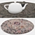 Round Carpets Set - 6-Piece Collection with Various Render Options 3D model small image 3