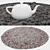 Round Carpets Set - Versatile 6-Piece Rug Collection 3D model small image 3