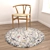 Round Carpets Set - Versatile 6-Piece Rug Collection 3D model small image 4