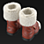 Festive Santa Claus Boots 3D model small image 2