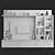 Versatile TV Wall Unit 3D model small image 5