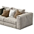 Flexform Asolo Sofa: Contemporary Elegance for Your Living Space 3D model small image 2