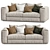 Flexform Asolo Sofa: Contemporary Elegance for Your Living Space 3D model small image 3