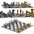 Luxury Chess Set | Stylish Design 3D model small image 1