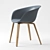 Elegant Duna 02 Wood Chair 3D model small image 3