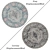 Versatile Round Carpets Set 3D model small image 2