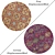 Round Carpet Set: Versatile 6-Piece Collection 3D model small image 2