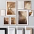 Multicolor Wooden Photo Frame Set 3D model small image 1