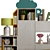 Playful Decor Collection: Books, Vase, Frame and More 3D model small image 2