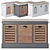 Sleek Shoe Cabinets | IDIMEX | 3 Colors 3D model small image 1