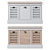 Sleek Shoe Cabinets | IDIMEX | 3 Colors 3D model small image 2