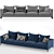 Luxury Andersen Sofa | Polys: 921 601 3D model small image 1