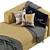 Elite Comfort: Chelsea Chaise Longue 3D model small image 2