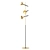 Golden Glow: Hamilton Conte Tilda 2667 floor lamp 3D model small image 1