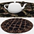 Versatile Round Carpets Set 3D model small image 3