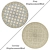 Round Carpet Set 169: Versatile and Realistic 3D model small image 2