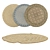 Round Carpet Set: Versatile and Realistic Options 3D model small image 1