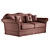 Italian Crafted Keoma Maestrale Sofa 3D model small image 1